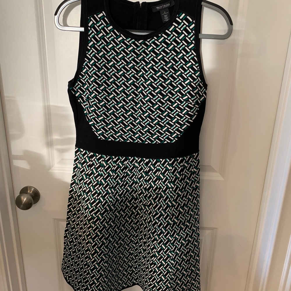 White House Black Market print dress